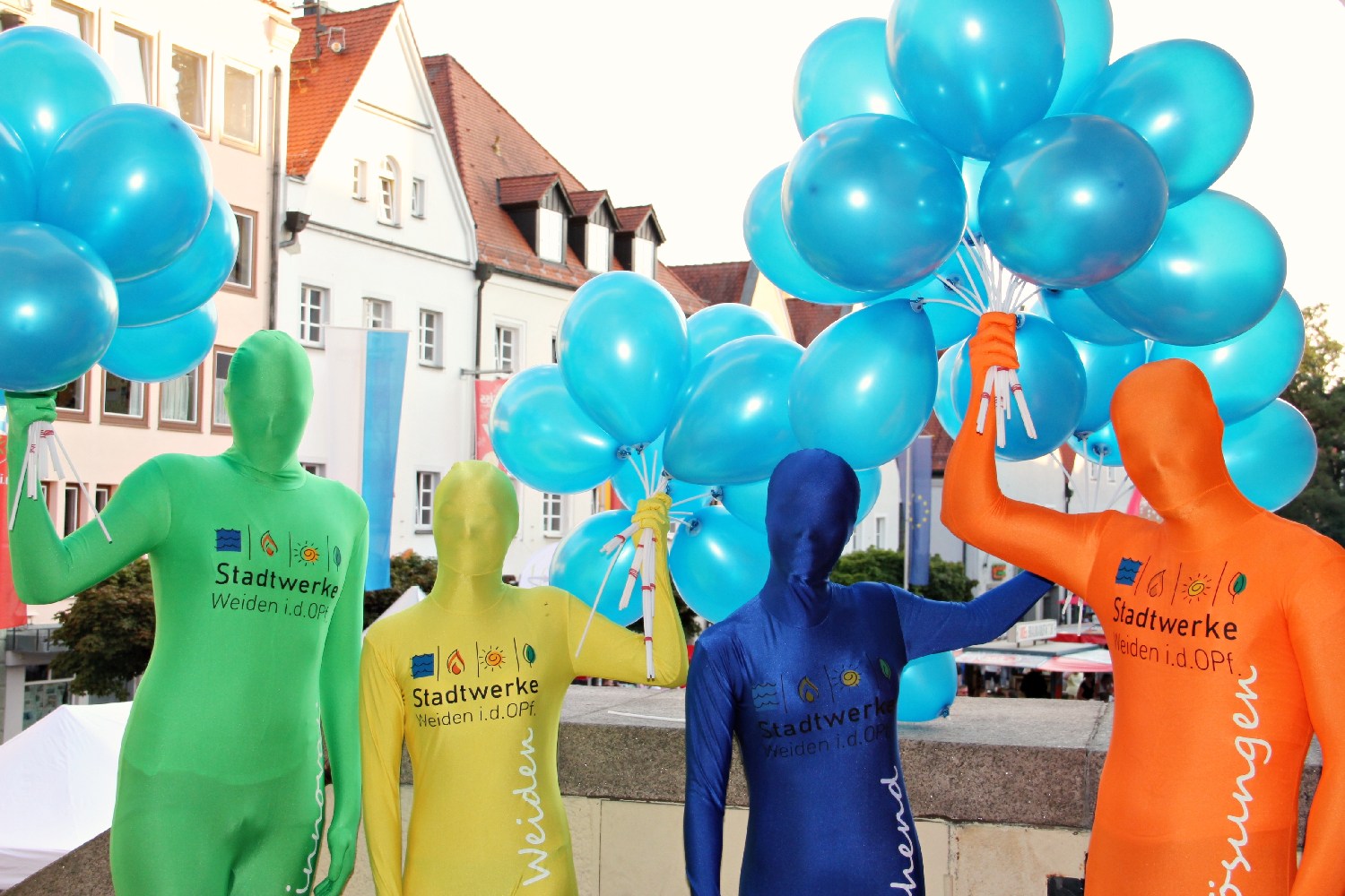 Morphsuits der Stadtwerke Weiden
